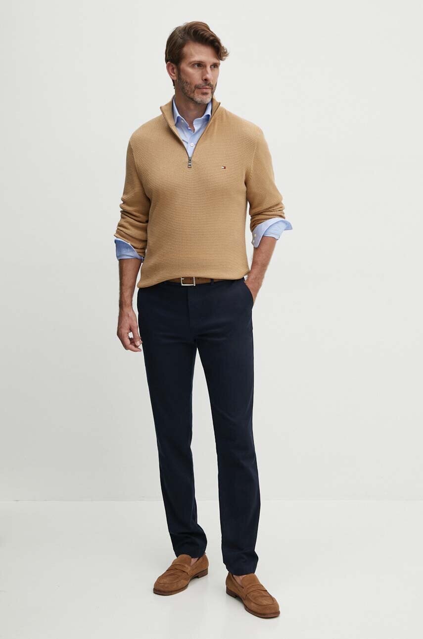 Штани Tommy Hilfiger чоловічі колір синій прямі MW0MW28884