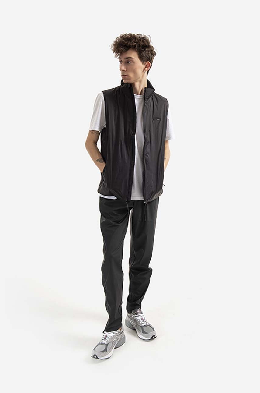 Водонепроникні штани Rains Pants Slim колір чорний прямі висока посадка 18580.BLACK-BLACK