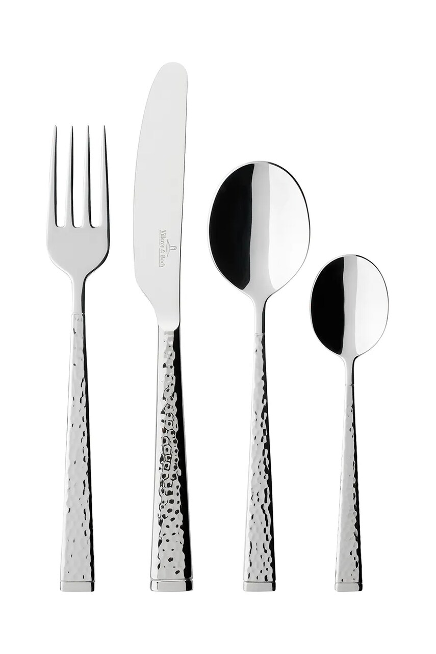 Набір столових приборів на 6 персон Villeroy & Boch Blacksmith 24-pack колір сірий