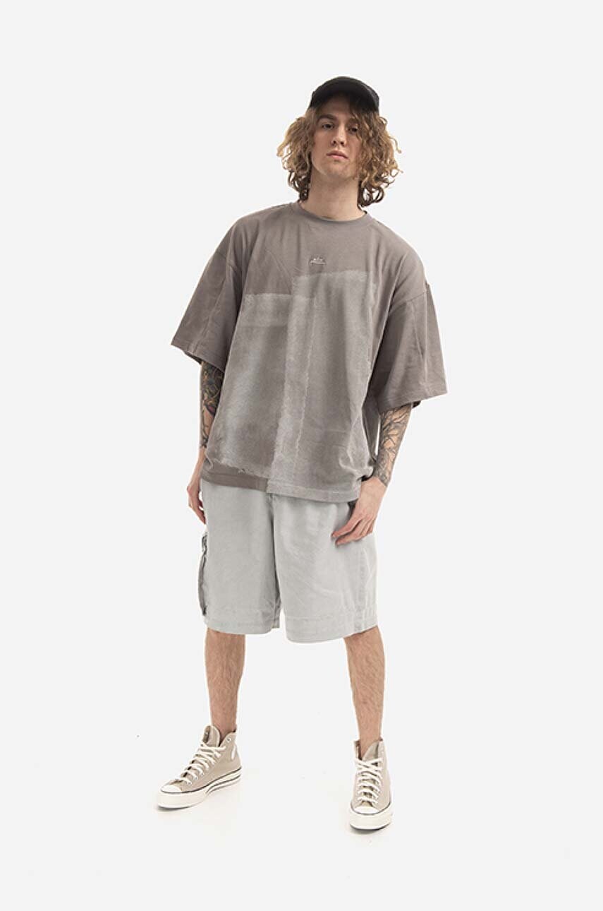 Бавовняні шорти A-COLD-WALL* Density Shorts колір сірий ACWMB108.-LIGHTGREY