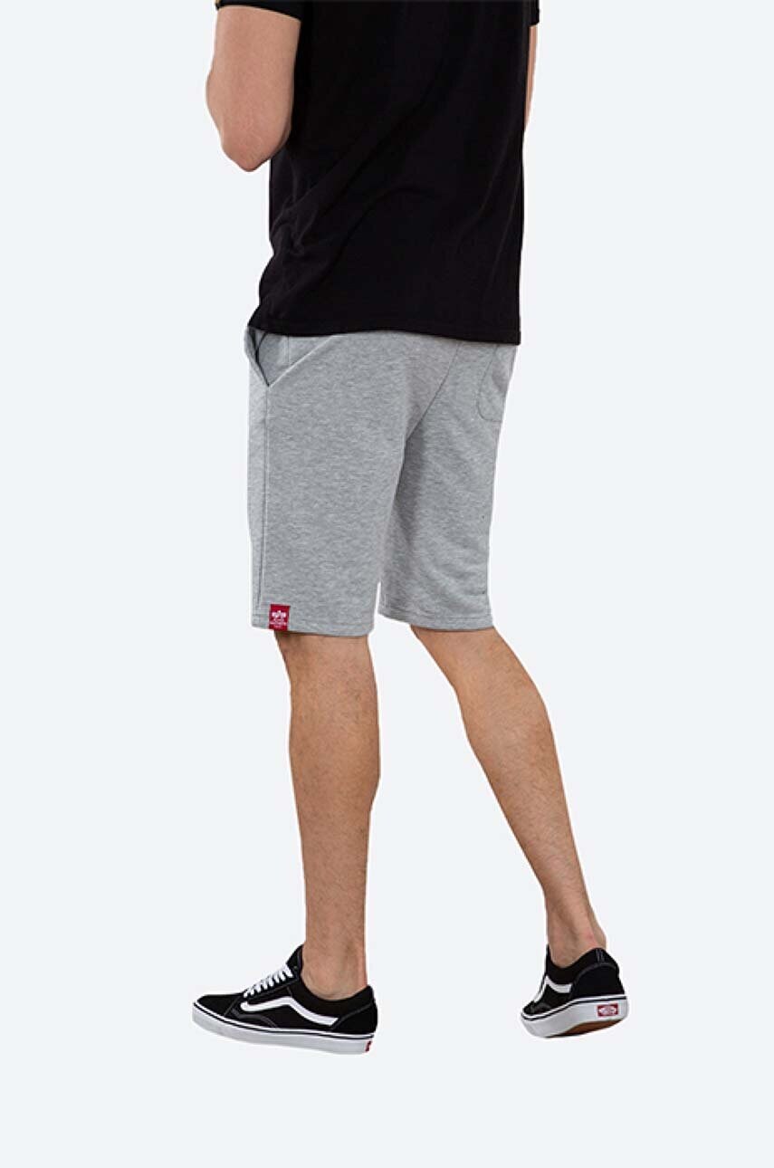 Шорти Alpha Industries Basic чоловічі колір сірий 116364.17-grey