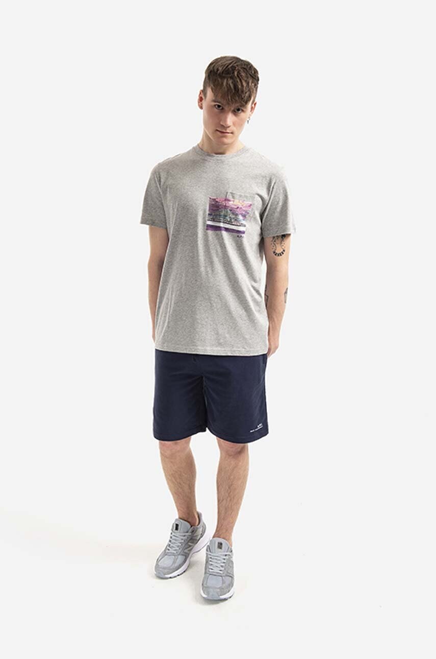 Бавовняні шорти A.P.C. Item Short колір синій COEAS.H10148-DARKNAVY