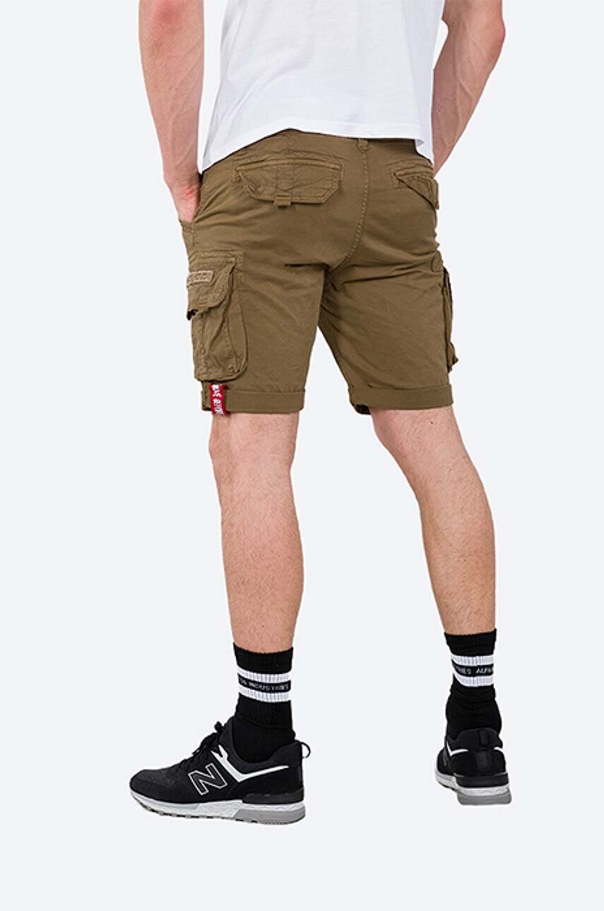 Шорти Alpha Industries чоловічі колір коричневий 176203.13-brown