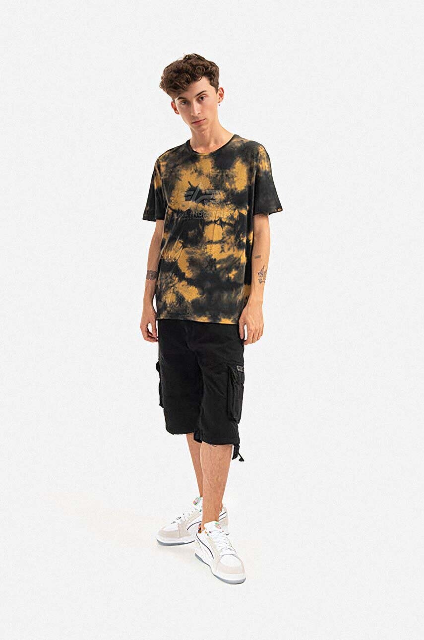 Бавовняні шорти Alpha Industries Jet Short колір чорний 191200.03-black