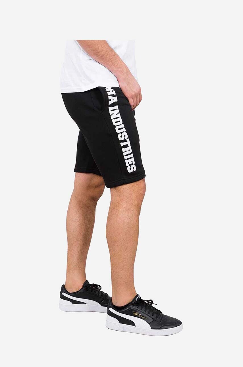 Шорти Alpha Industries Big Letters Short 126344 03 чоловічі колір чорний 126344.03-black