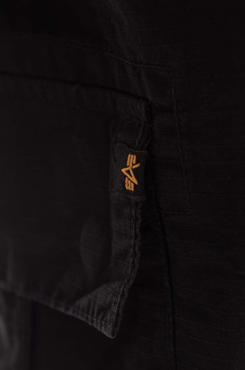 Бавовняні шорти Alpha Industries Ripstop Jogger колір чорний 106250.03-black