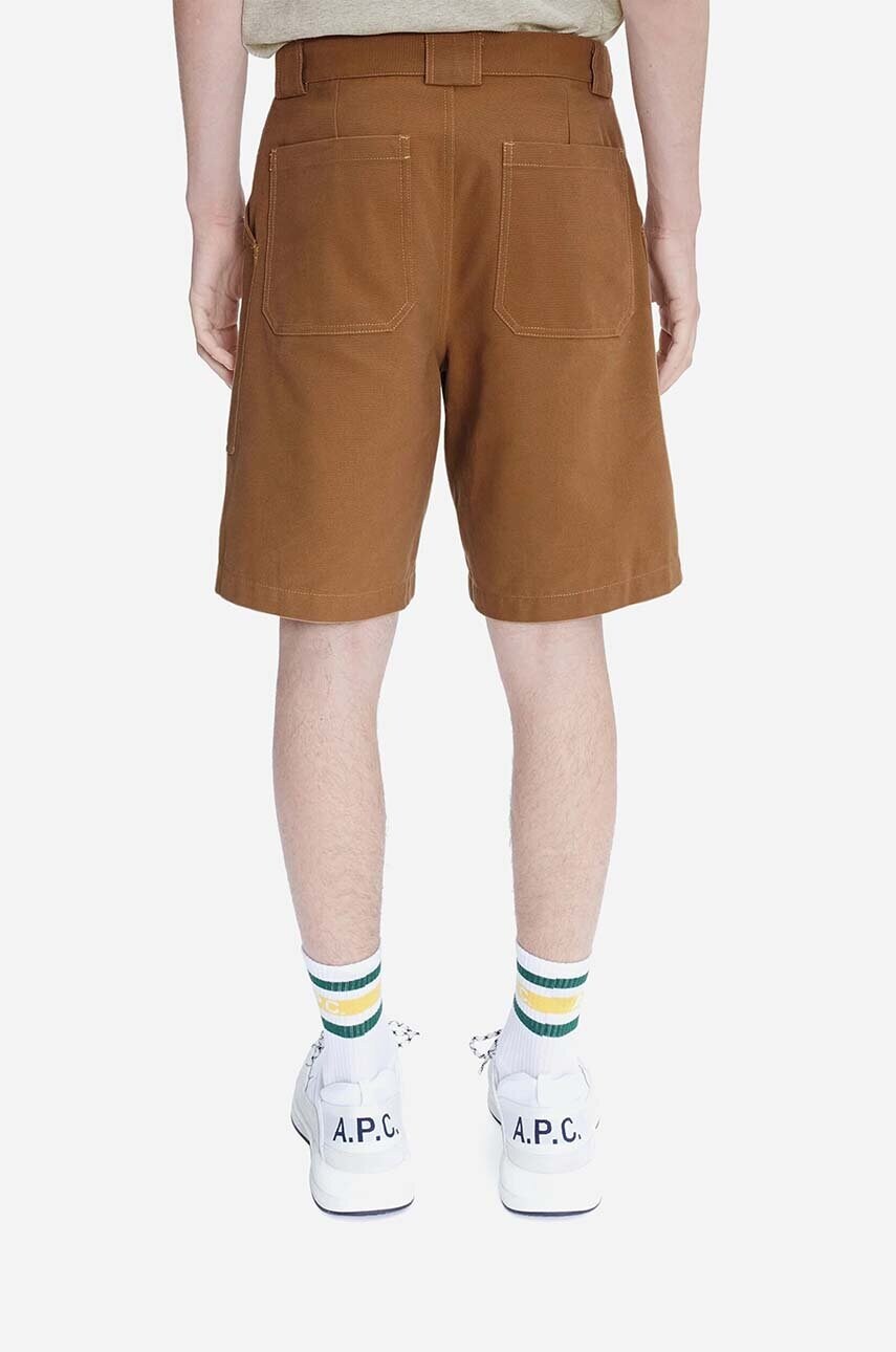 Бавовняні шорти A.P.C. колір коричневий COGBJ.H10179-CARAMEL