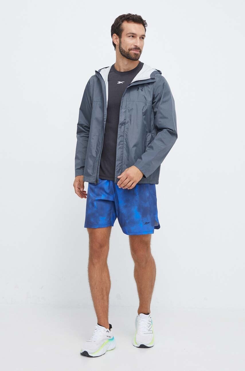 Дощовик Under Armour чоловіча колір сірий перехідна 1374644-BLACK