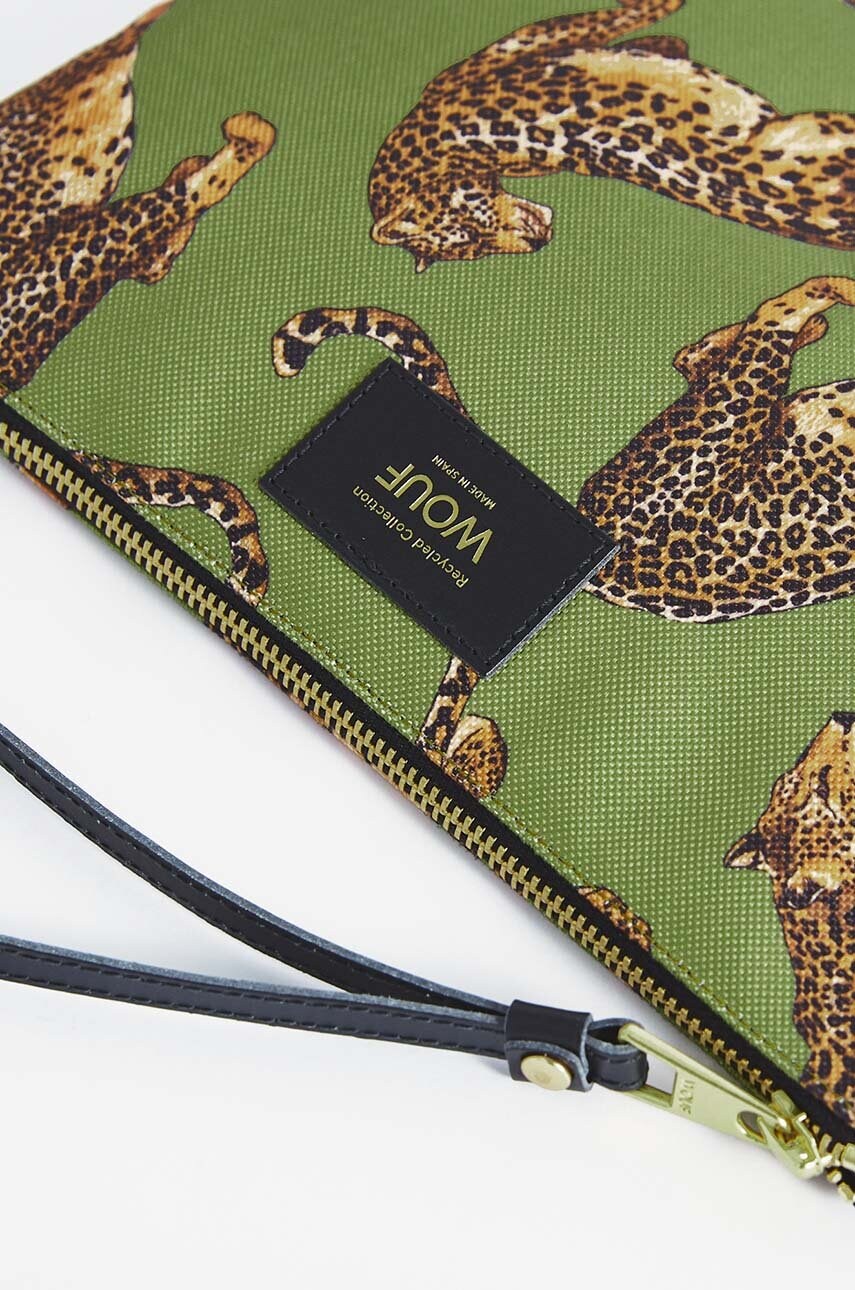 Клатч WOUF Olive Leopard XL