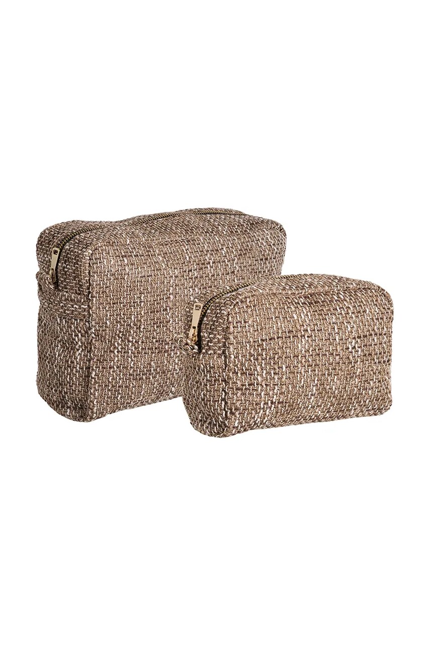 Комплект косметичок House Nordic Safi 2-pack колір коричневий