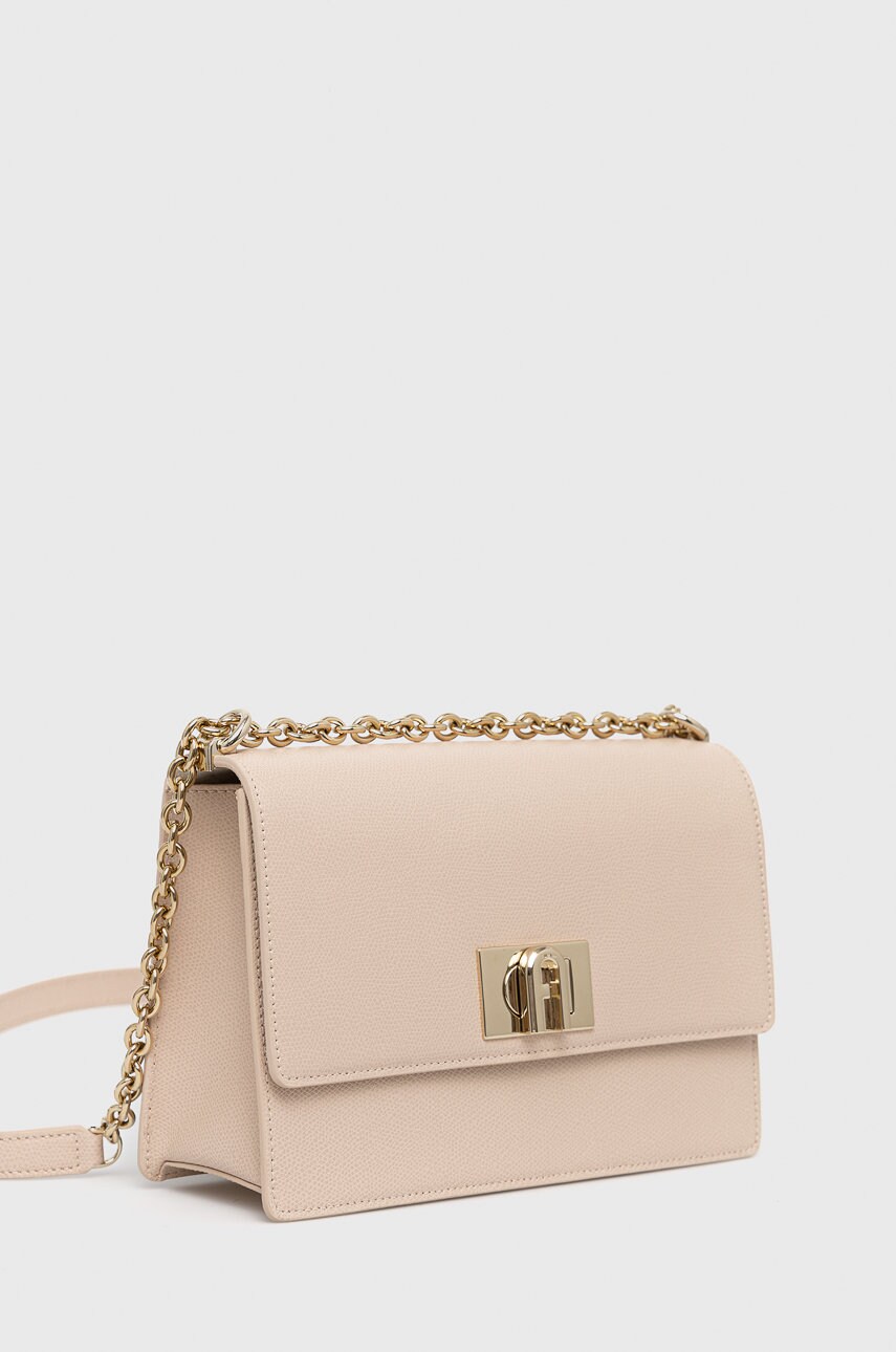 Шкіряна сумочка Furla колір рожевий