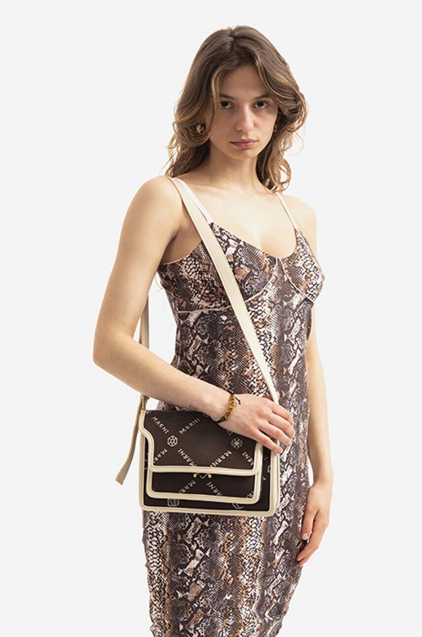 Сумочка Marni колір бежевий SBMP0108A2.P4601.00M53-cream