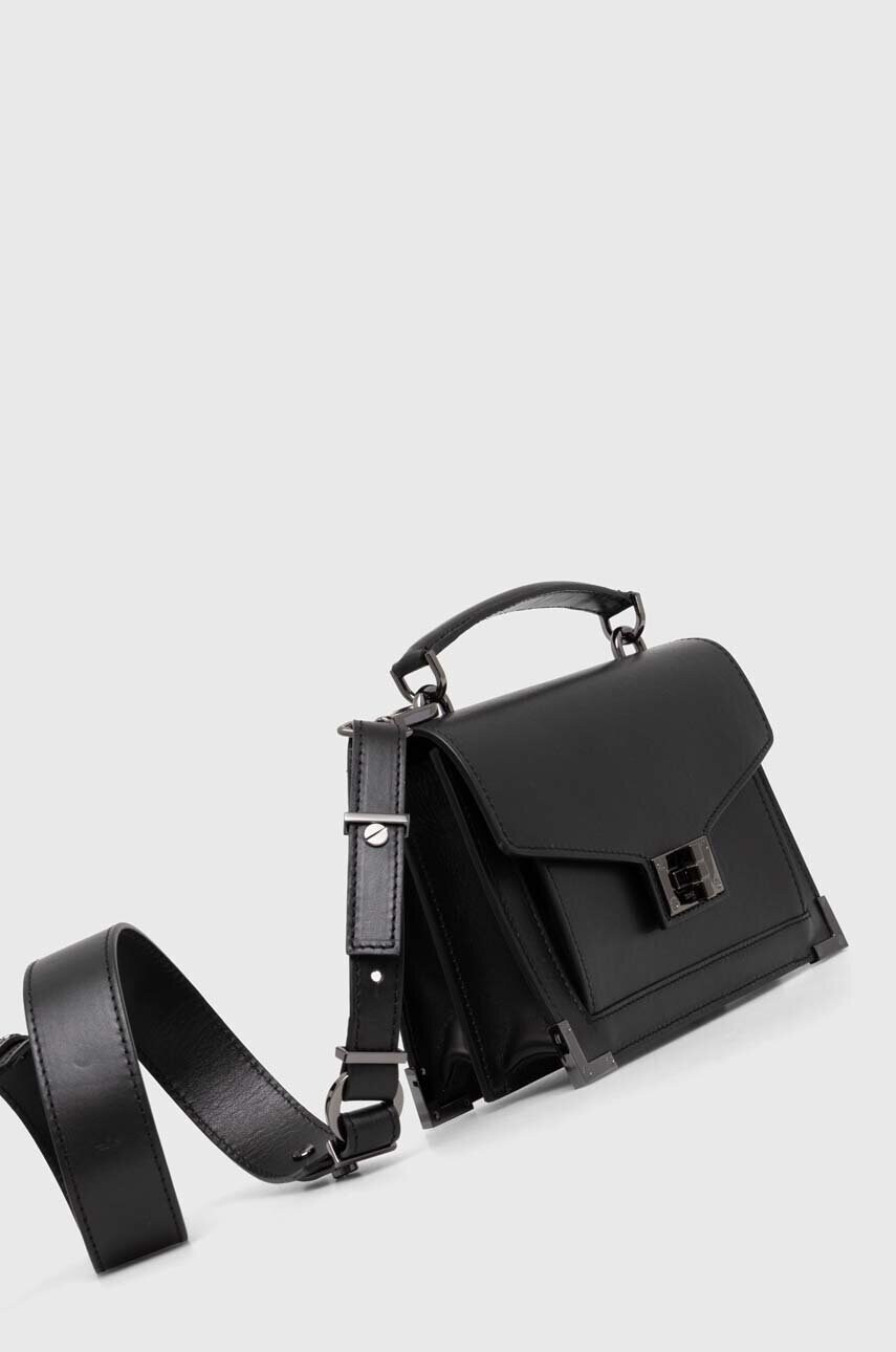 Шкіряна сумочка The Kooples колір чорний