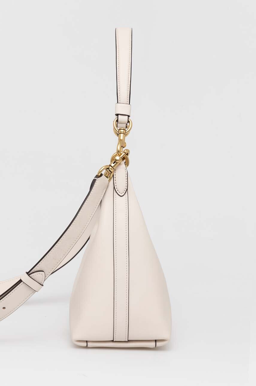 Шкіряна сумочка Coach Juliet колір бежевий CR981