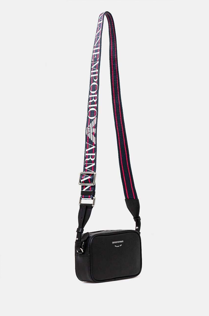 Шкіряна сумочка Emporio Armani колір чорний Y3H276 Y478E