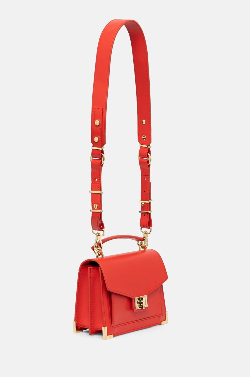 Шкіряна сумочка The Kooples колір червоний AFSEMILYS119