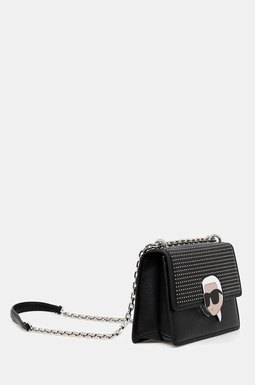 Купити Шкіряна сумочка Karl Lagerfeld колір чорний 246W3027 – головне зображення