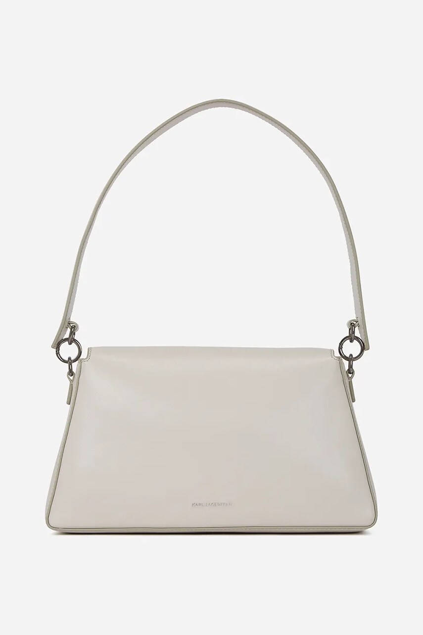 Шкіряна сумочка Karl Lagerfeld колір білий A1W30154