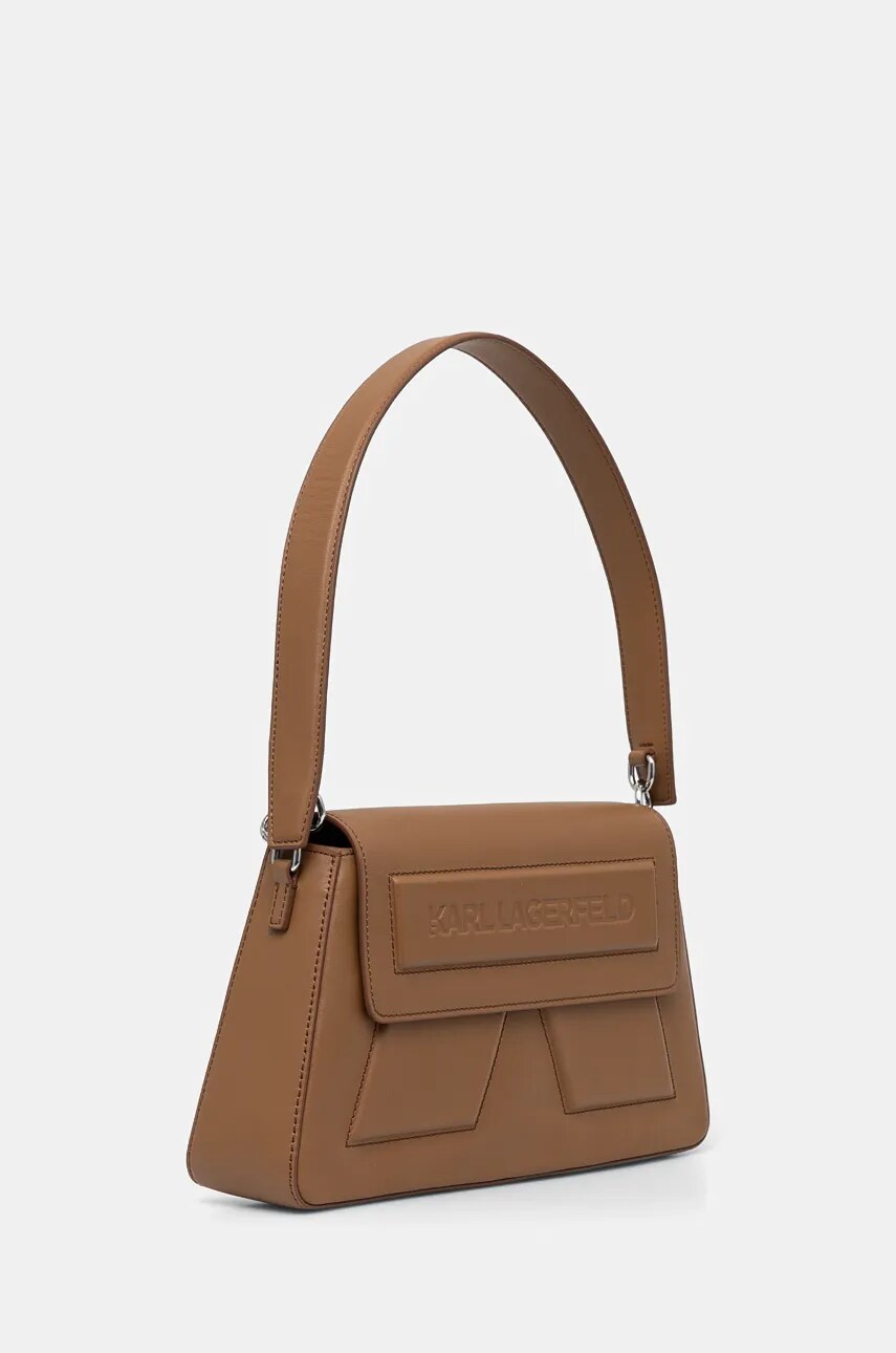 Шкіряна сумочка Karl Lagerfeld колір коричневий A1W30154