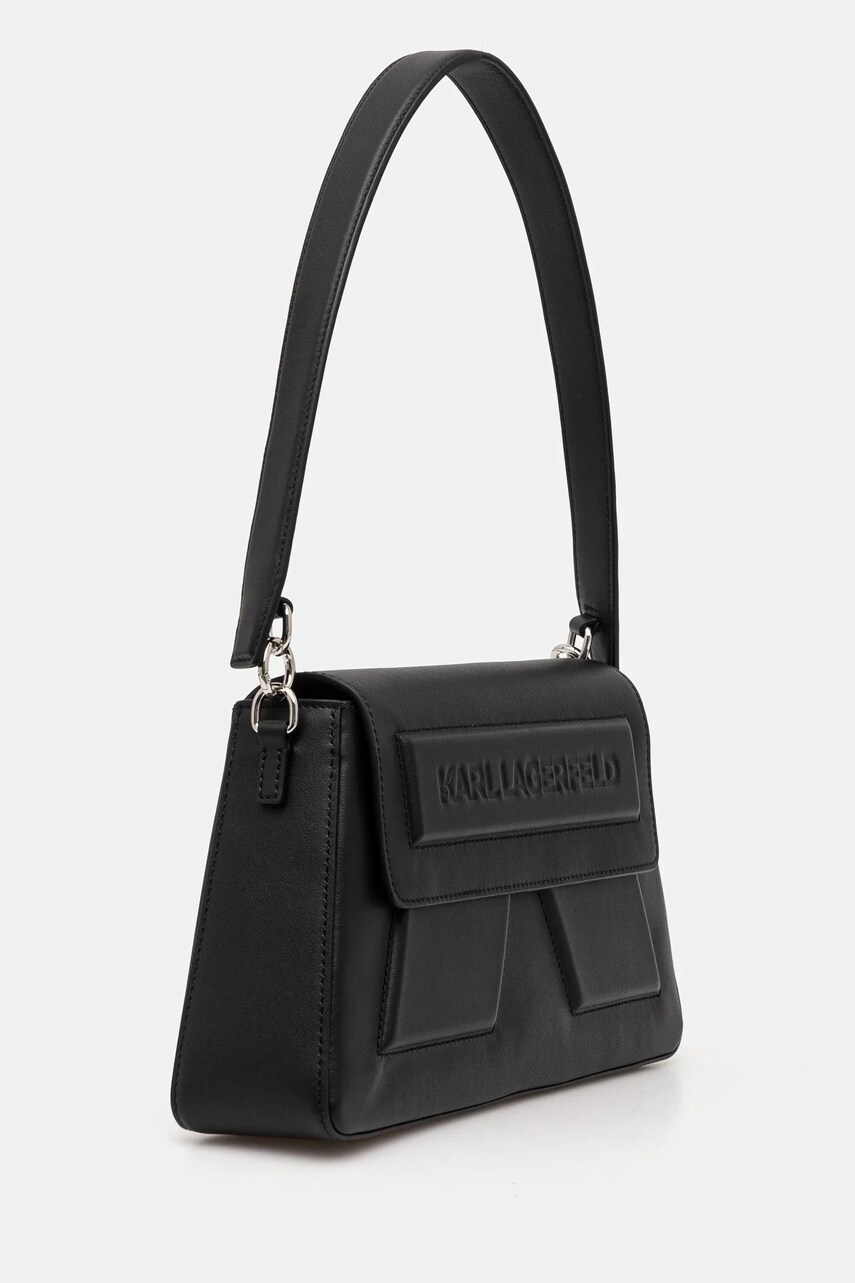 Шкіряна сумочка Karl Lagerfeld колір чорний A1W30154