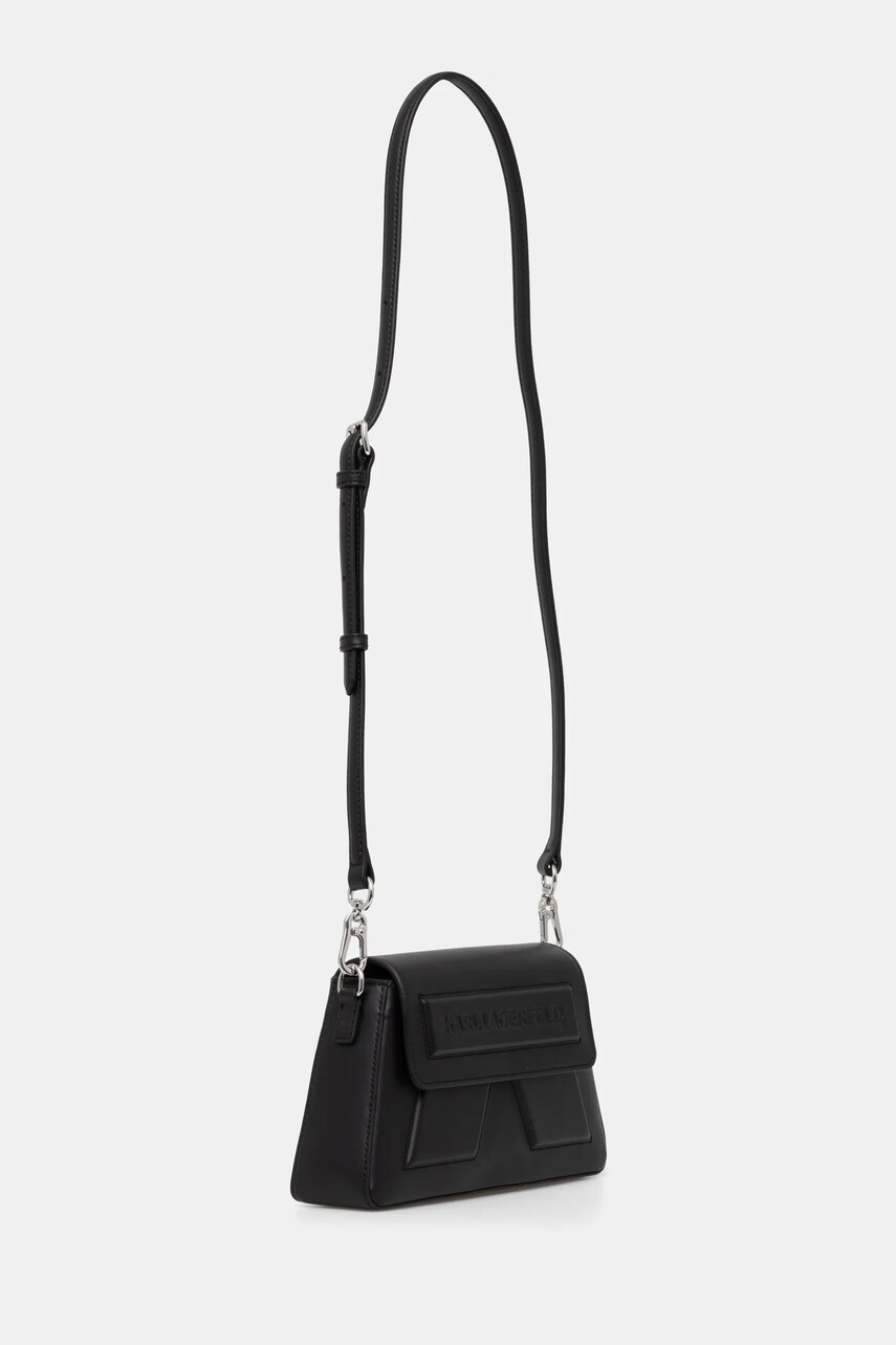 Шкіряна сумочка Karl Lagerfeld колір чорний A1W30155