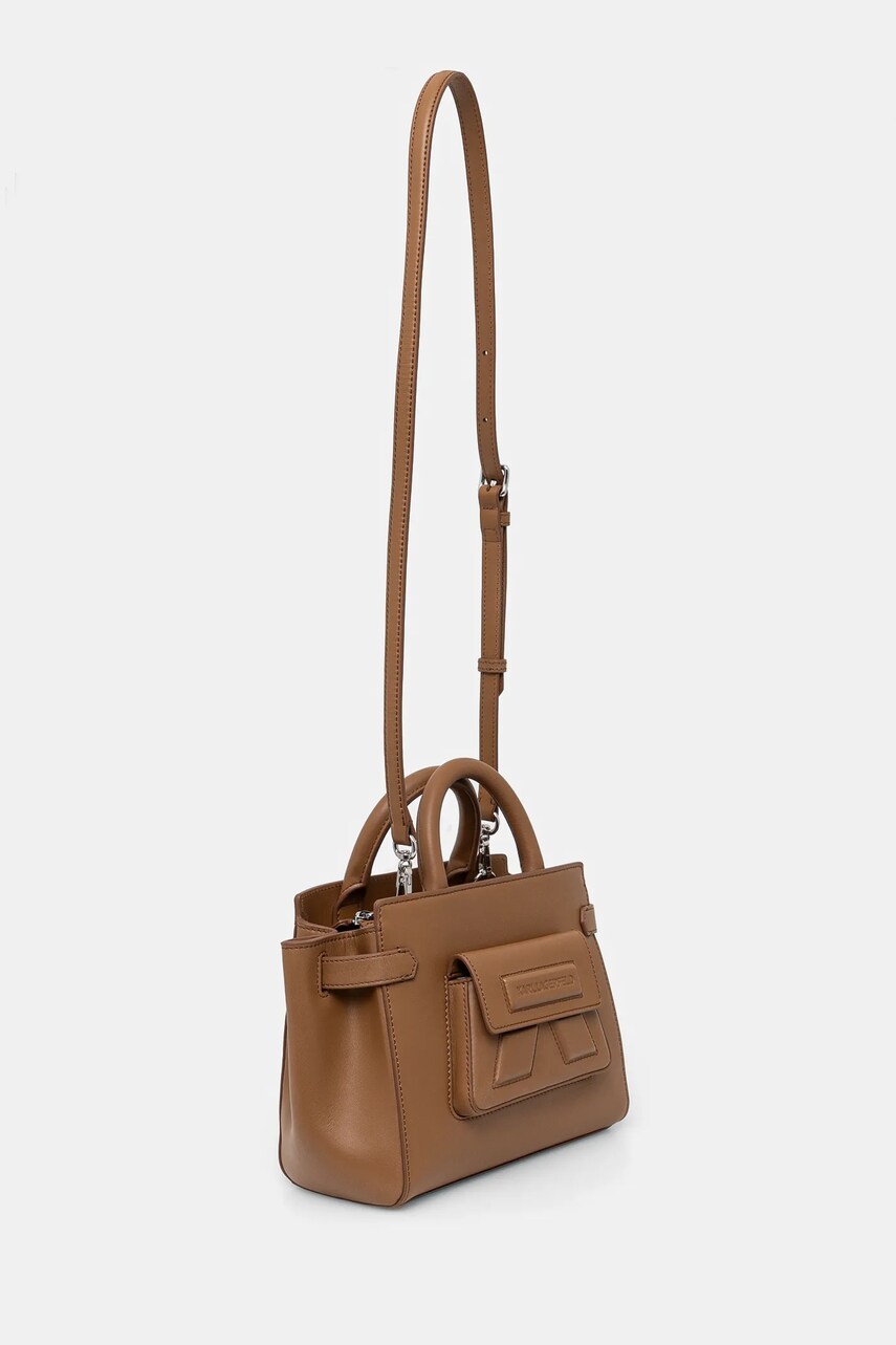 Шкіряна сумочка Karl Lagerfeld колір коричневий A1W30443