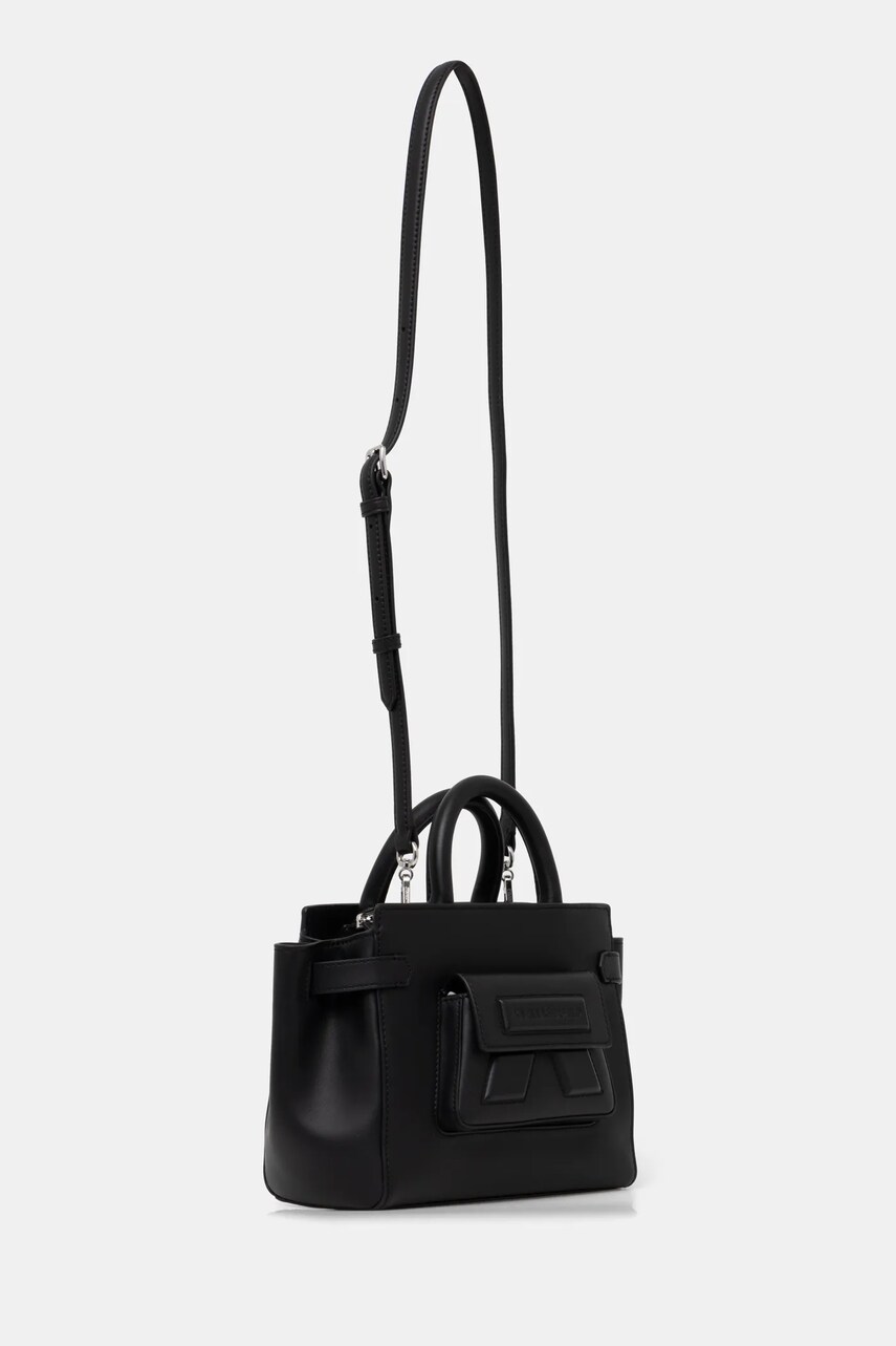 Шкіряна сумочка Karl Lagerfeld колір чорний A1W30443