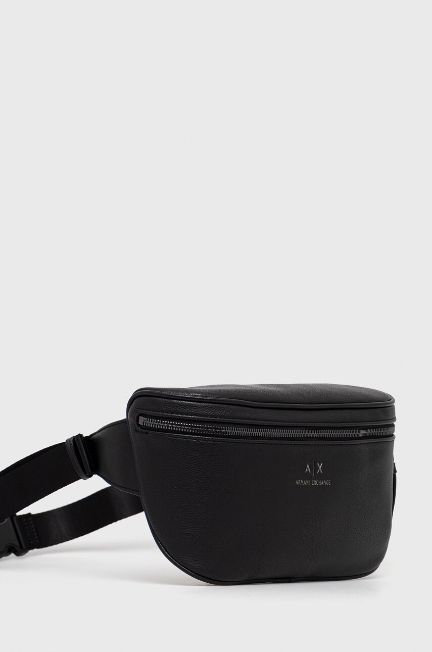 Сумка на пояс Armani Exchange колір чорний