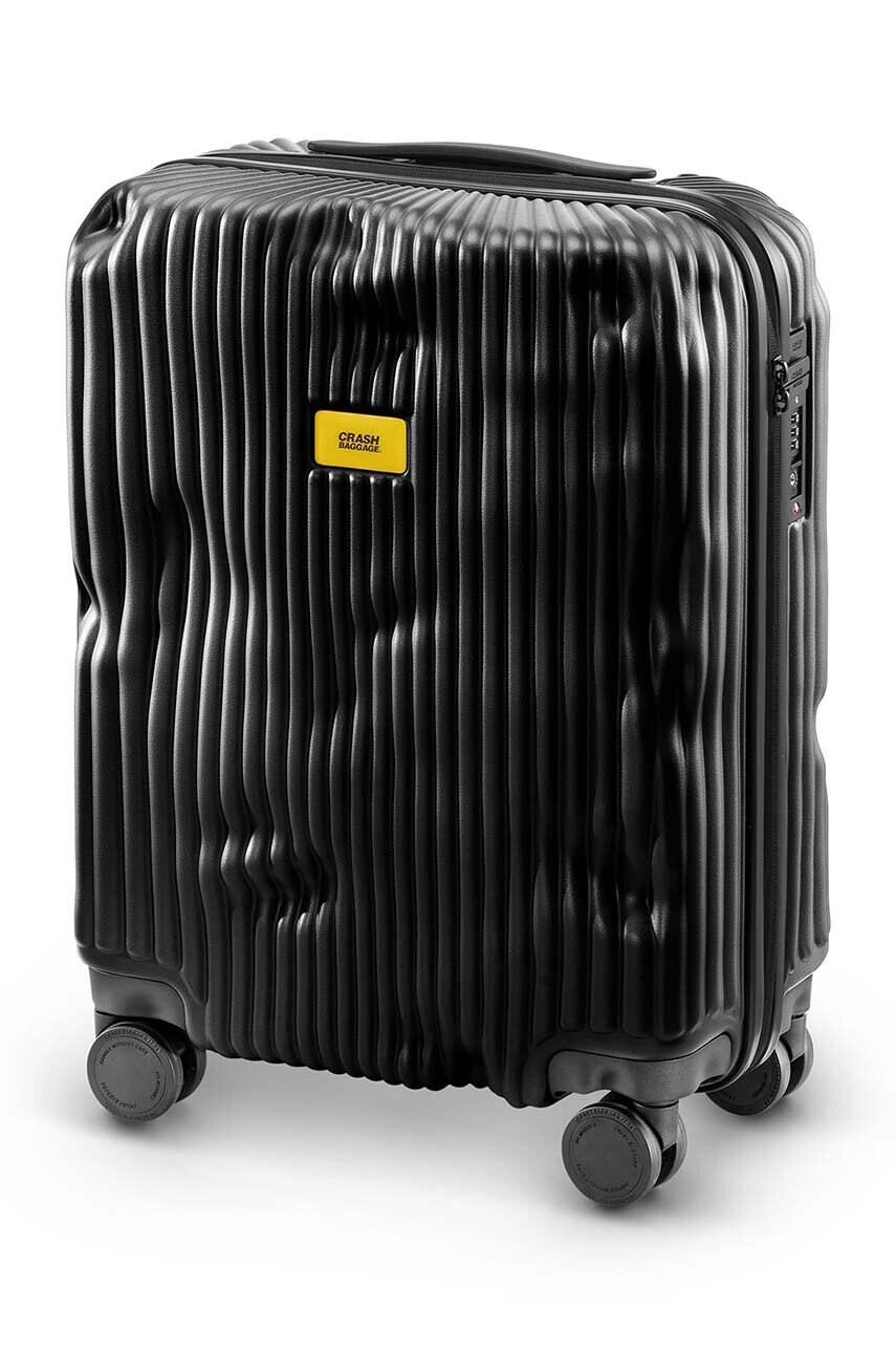 Валіза Crash Baggage STRIPE Small SIze колір чорний