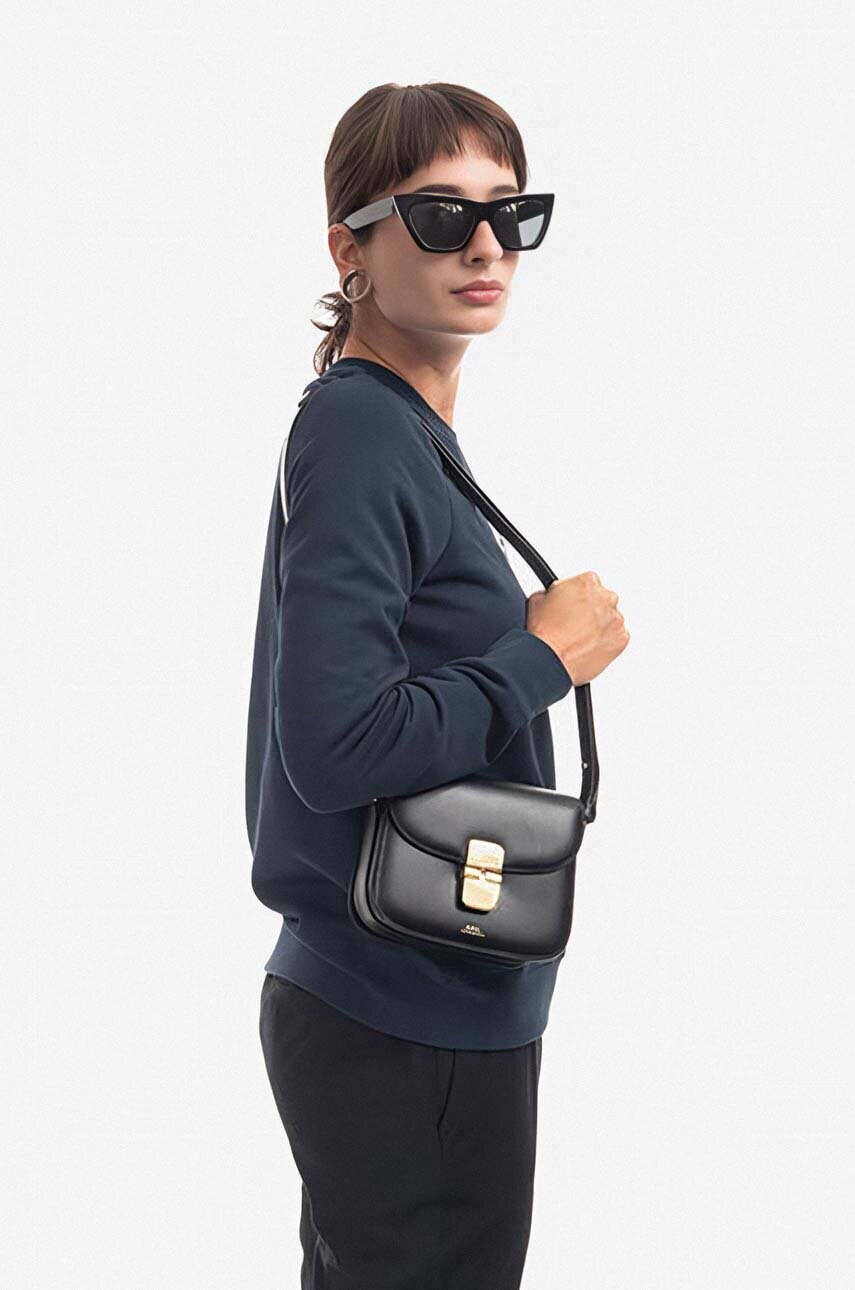 Шкіряна сумочка A.P.C. Sac Grace Mini PXBMW-F61515 BLACK колір чорний