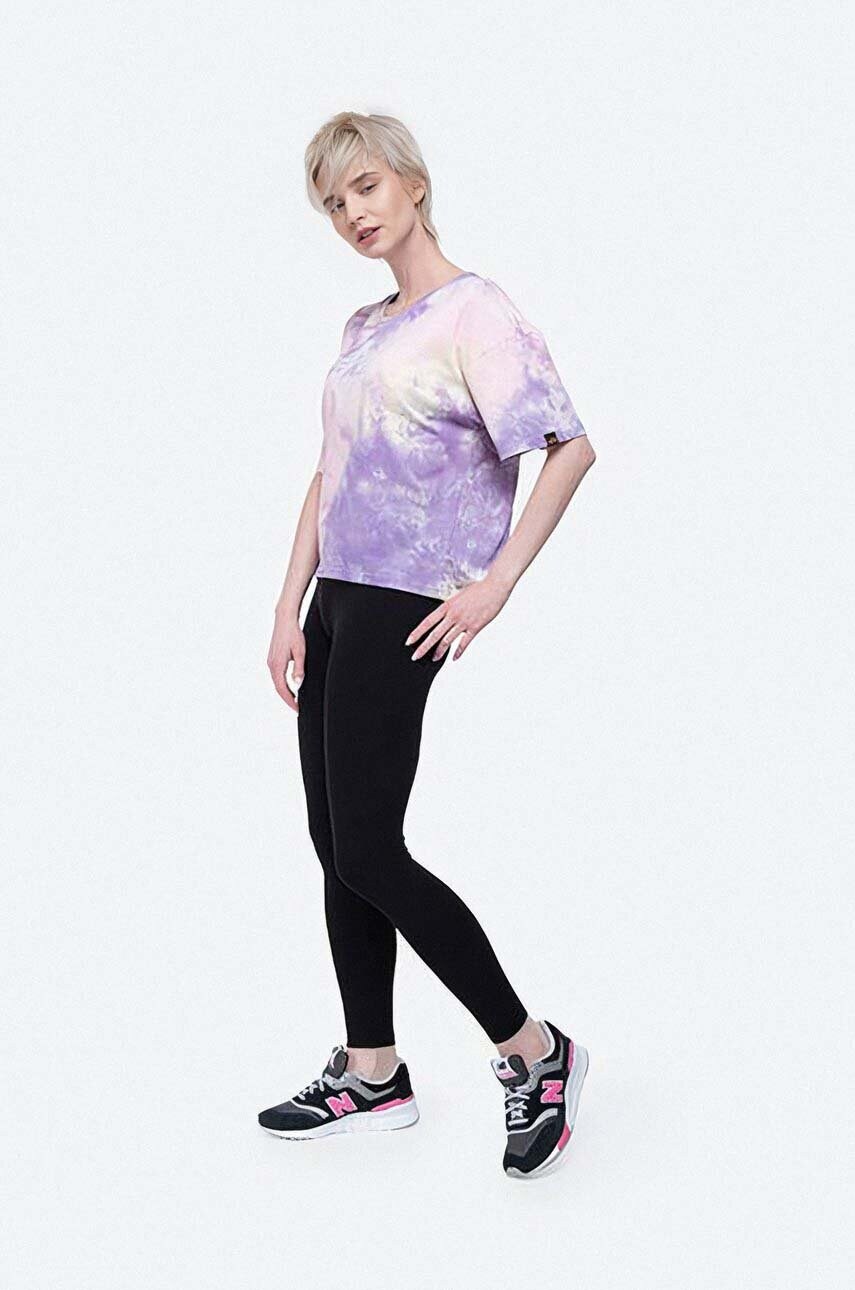 Бавовняна футболка Alpha Industries Basic Tee Batik COS Wmn колір рожевий 116083.536-pink