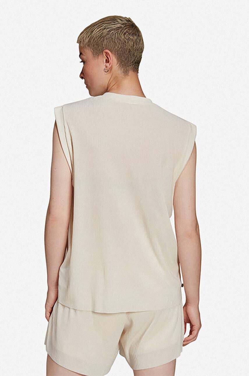 Топ adidas Originals Adicolor Plisse жіночий колір бежевий HE4956-cream