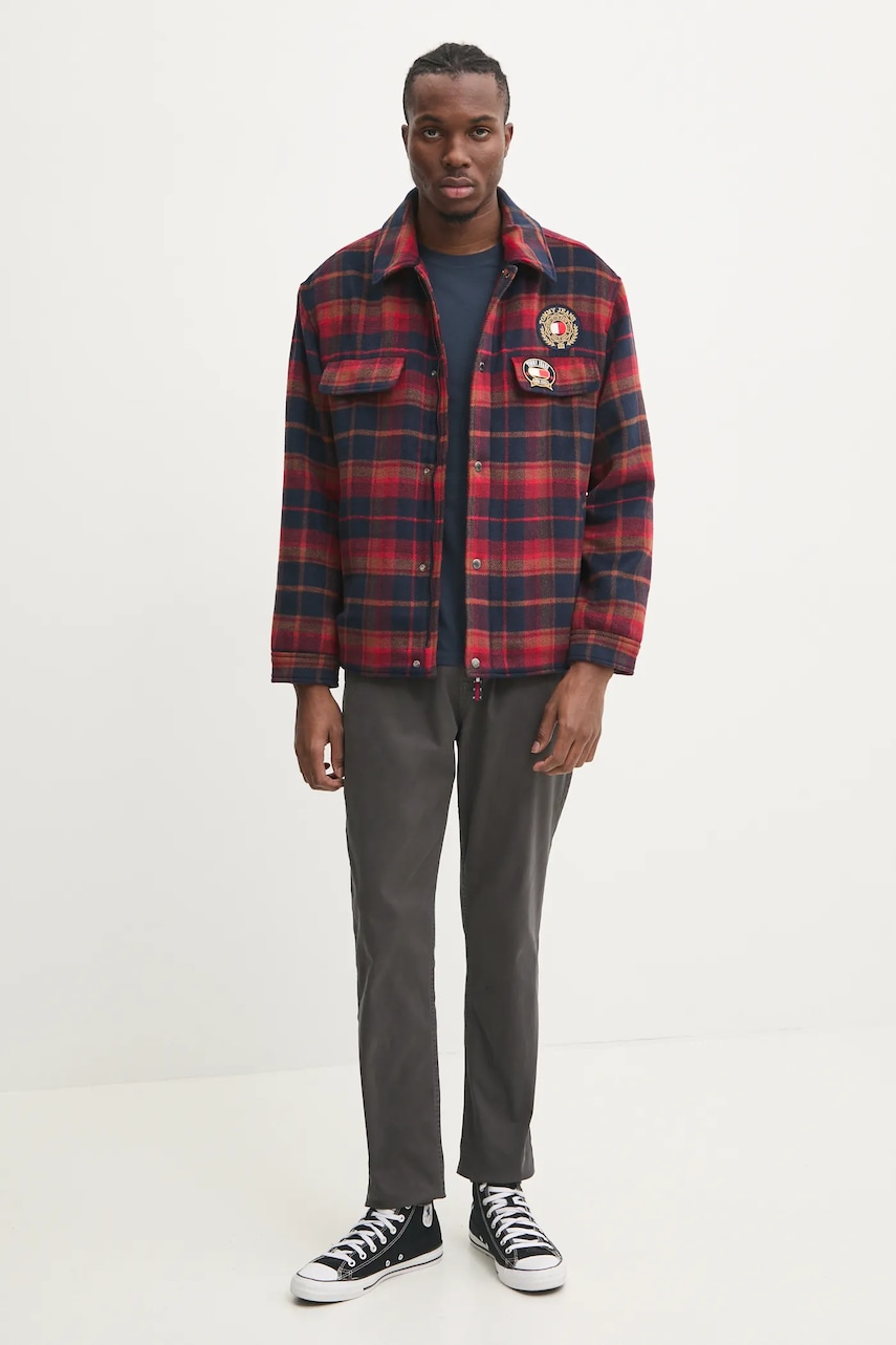 Бавовняна футболка Tommy Jeans чоловіча колір синій однотонна DM0DM04411