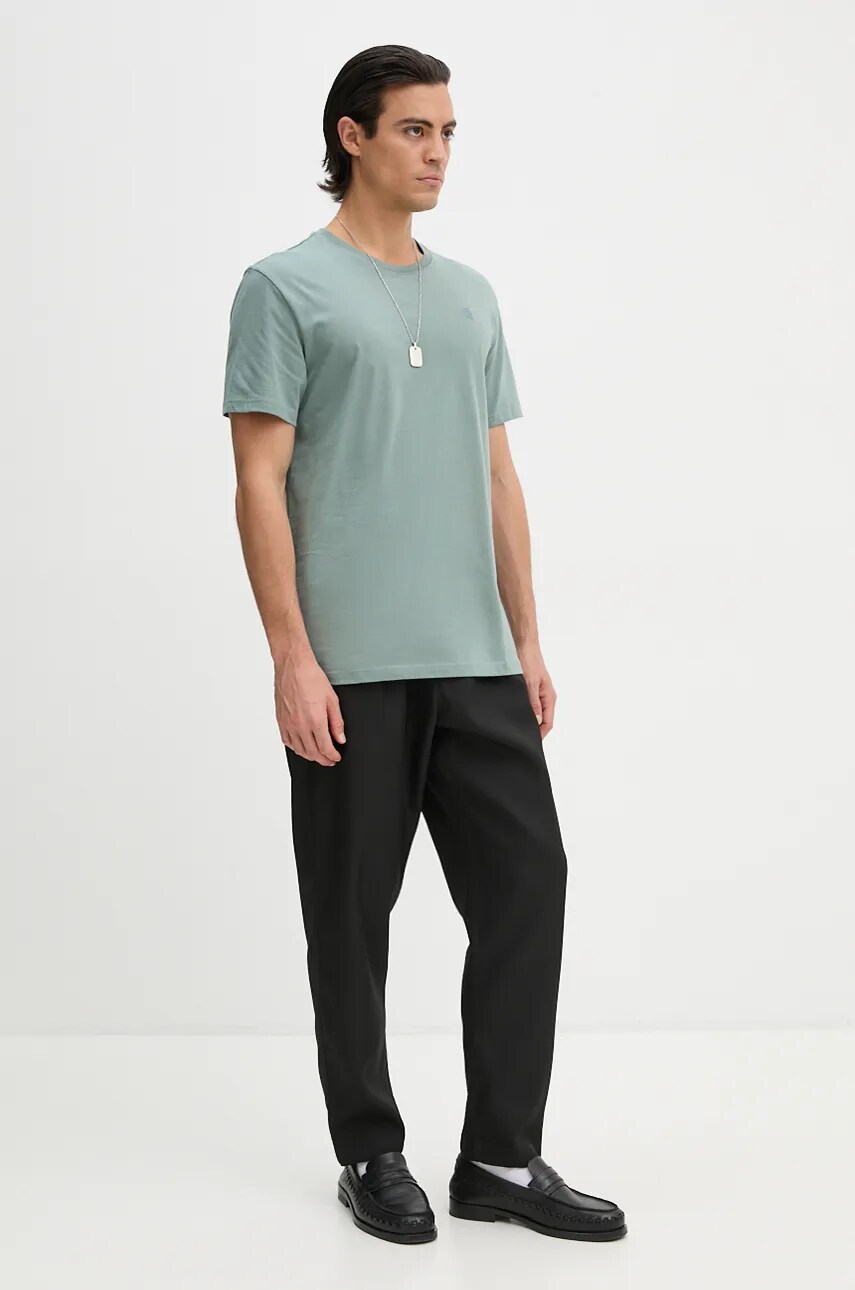 Бавовняна футболка G-Star Raw чоловіча колір білий однотонна D16411-336