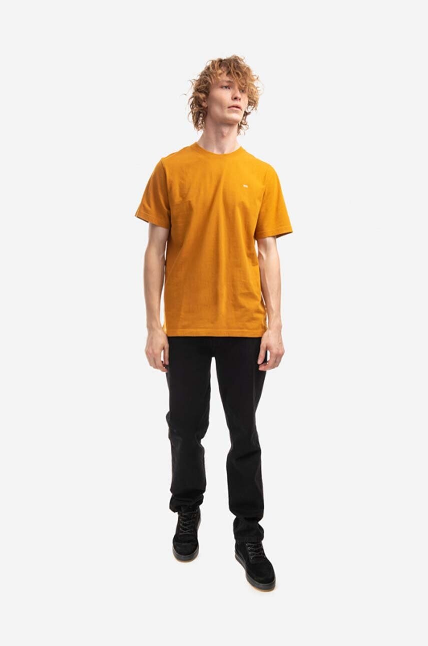 Бавовняна футболка Wood Wood Sami Classic T-shirt колір помаранчевий однотонна 12235721.2491-DARKORA