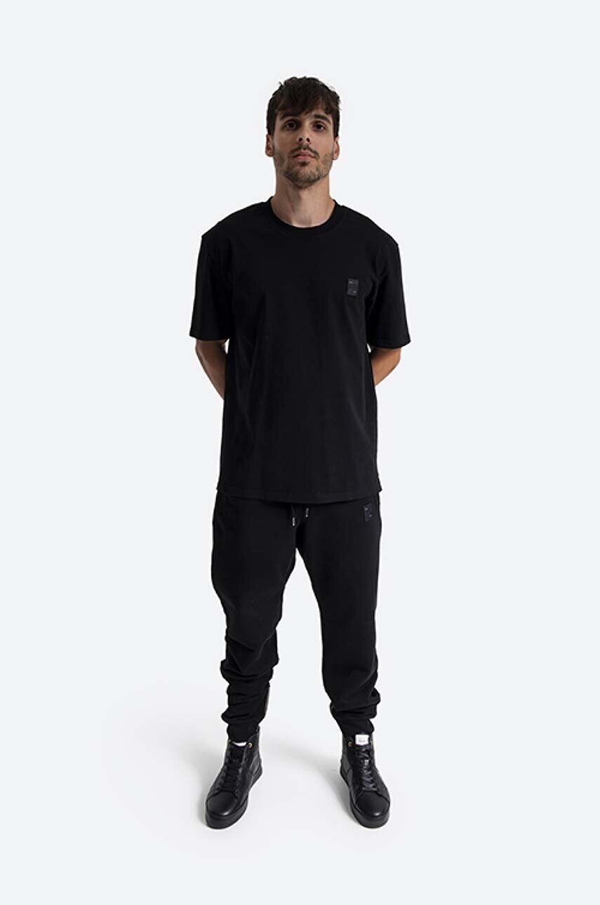 Бавовняна футболка Filling Pieces Lux Tee колір чорний однотонна 88113731861-BLACK