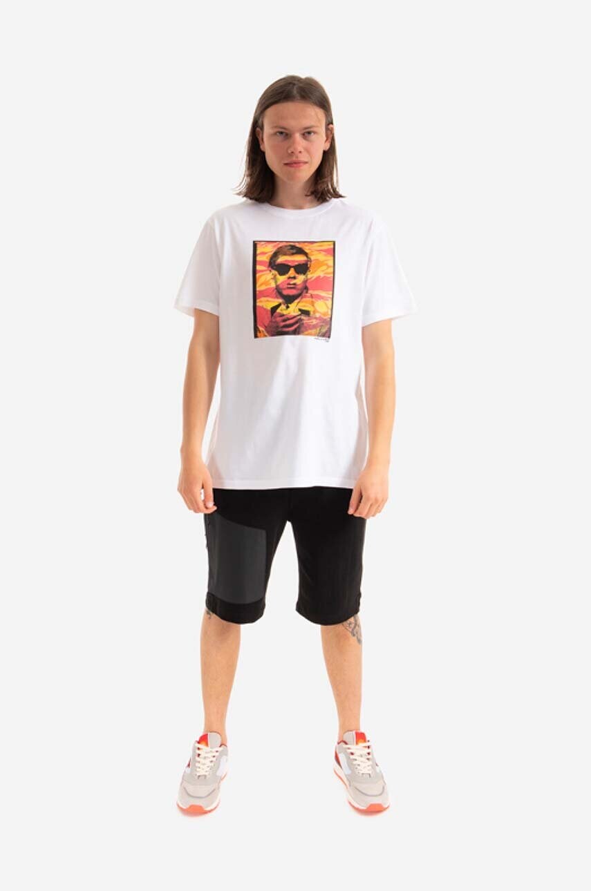 Бавовняна футболка Maharishi Warhol Polaroid Portrait T-Shirt OCJ колір білий з принтом 9711.WHITE-WHITE
