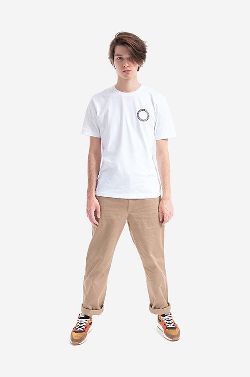 Бавовняна футболка Norse Projects Johannes BMC Logo Print колір білий з принтом N01.0562.0001-0001