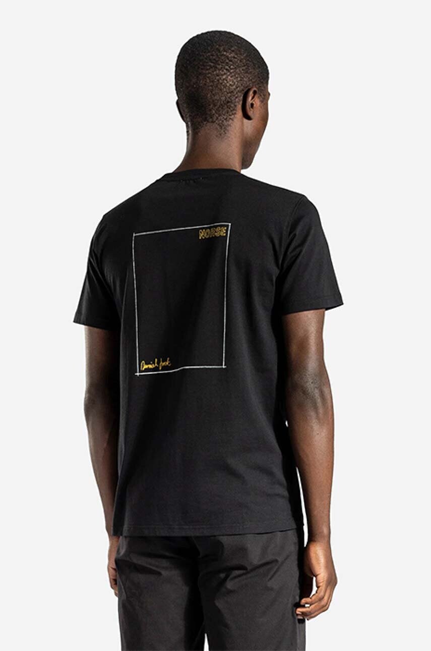 Бавовняна футболка Norse Projects Niels Norse x Daniel Frost Kayak колір чорний з принтом N01.0592.9999-9999