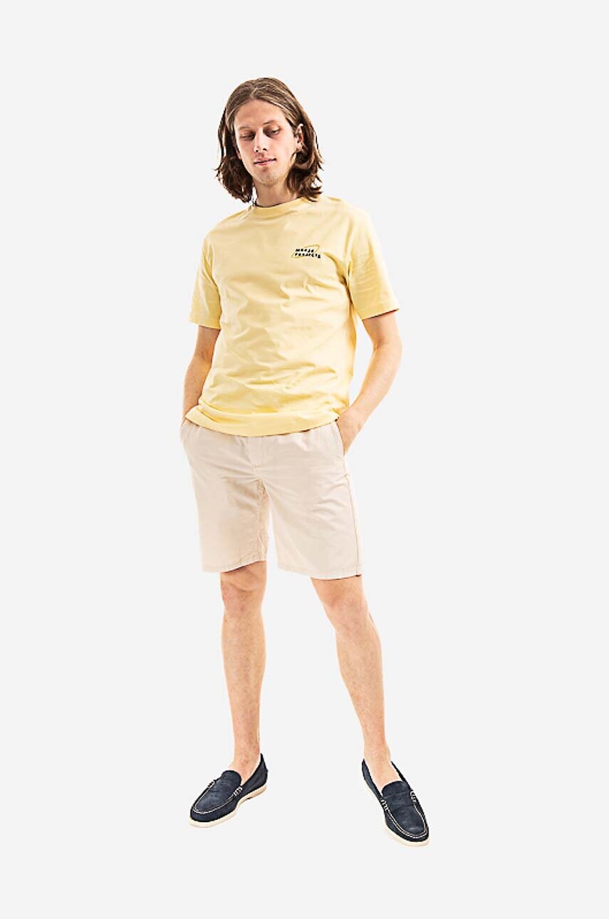 Бавовняна футболка Norse Projects колір жовтий однотонний N01.0589.3025-3025