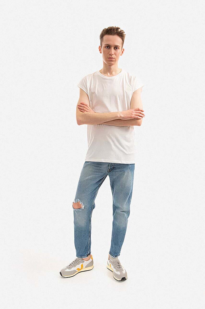 Бавовняна футболка Alpha Industries колір білий однотонний 118530.626-white