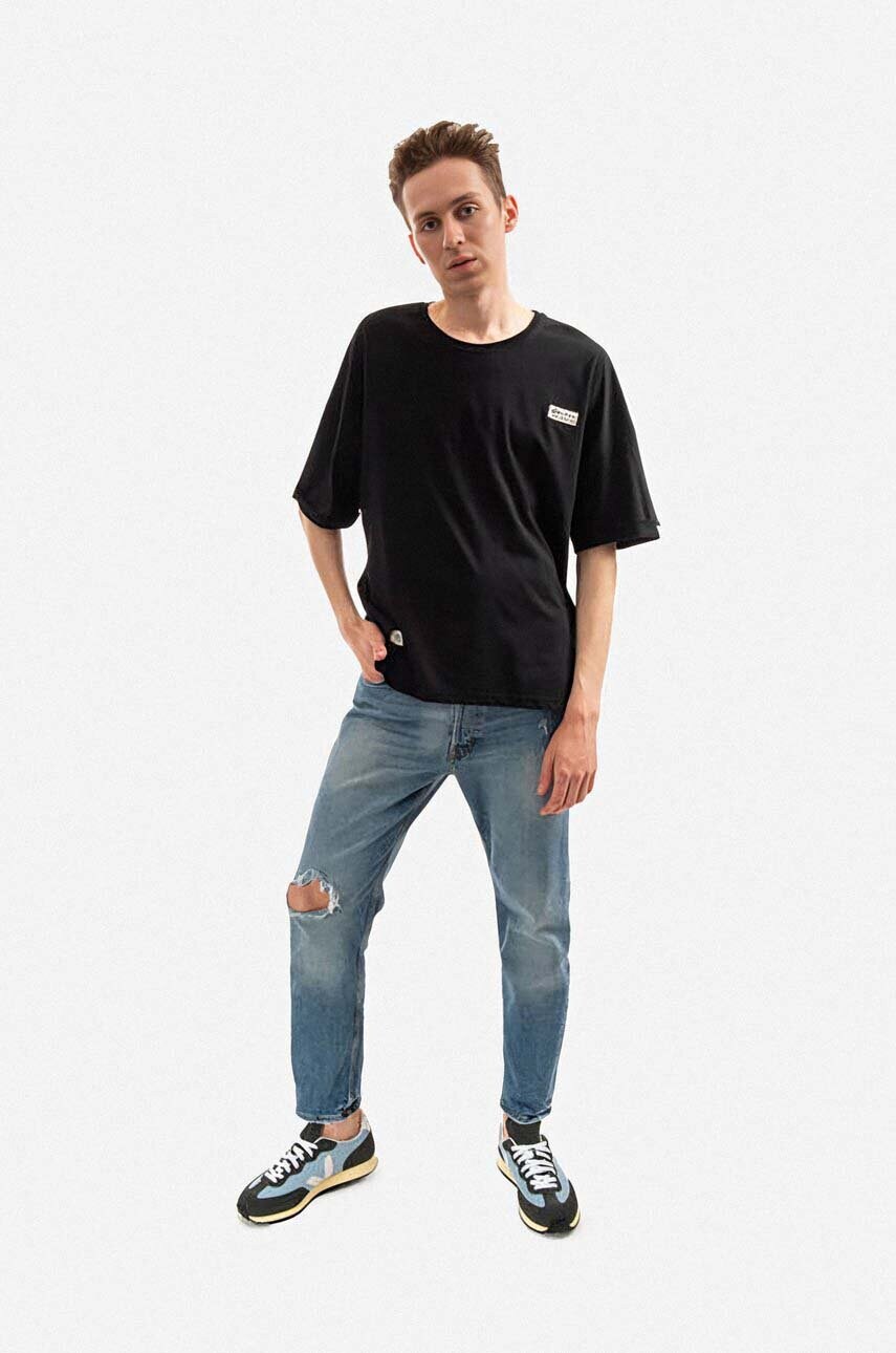 Бавовняна футболка Alpha Industries колір чорний однотонний 118532.649-black