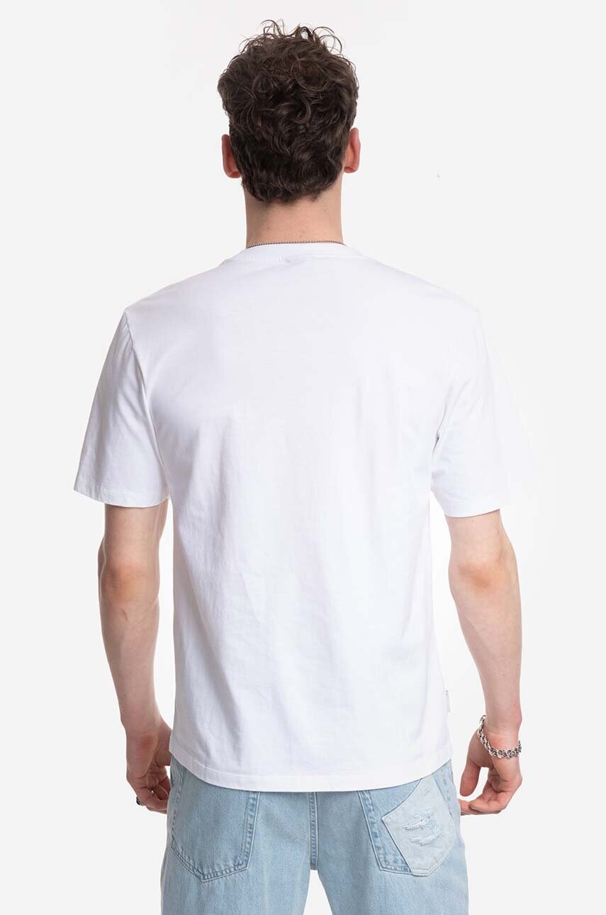 Бавовняна футболка Filling Pieces колір білий з принтом 88154611901-WHITE