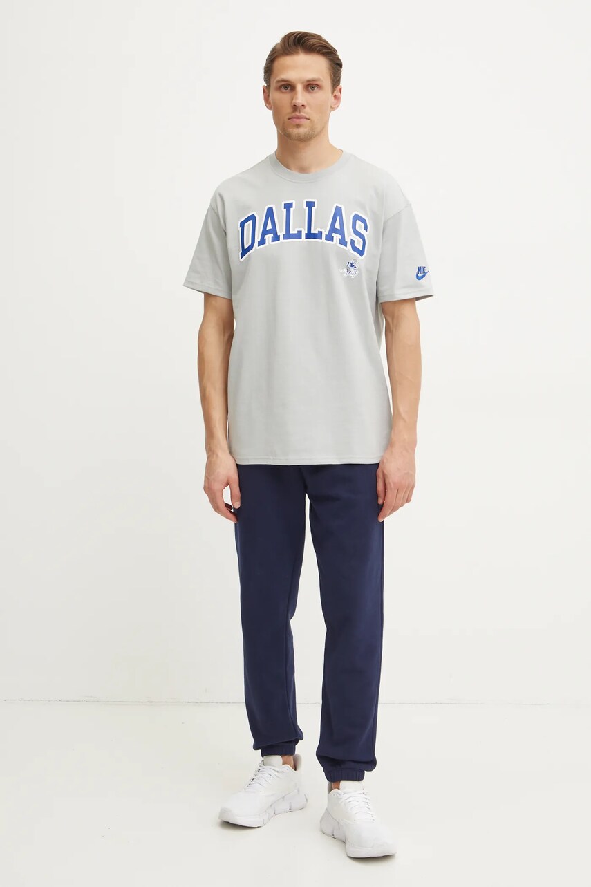Бавовняна футболка Nike Dallas Cowboys чоловіча колір сірий з принтом 01AY-09D-V6Z-NP1