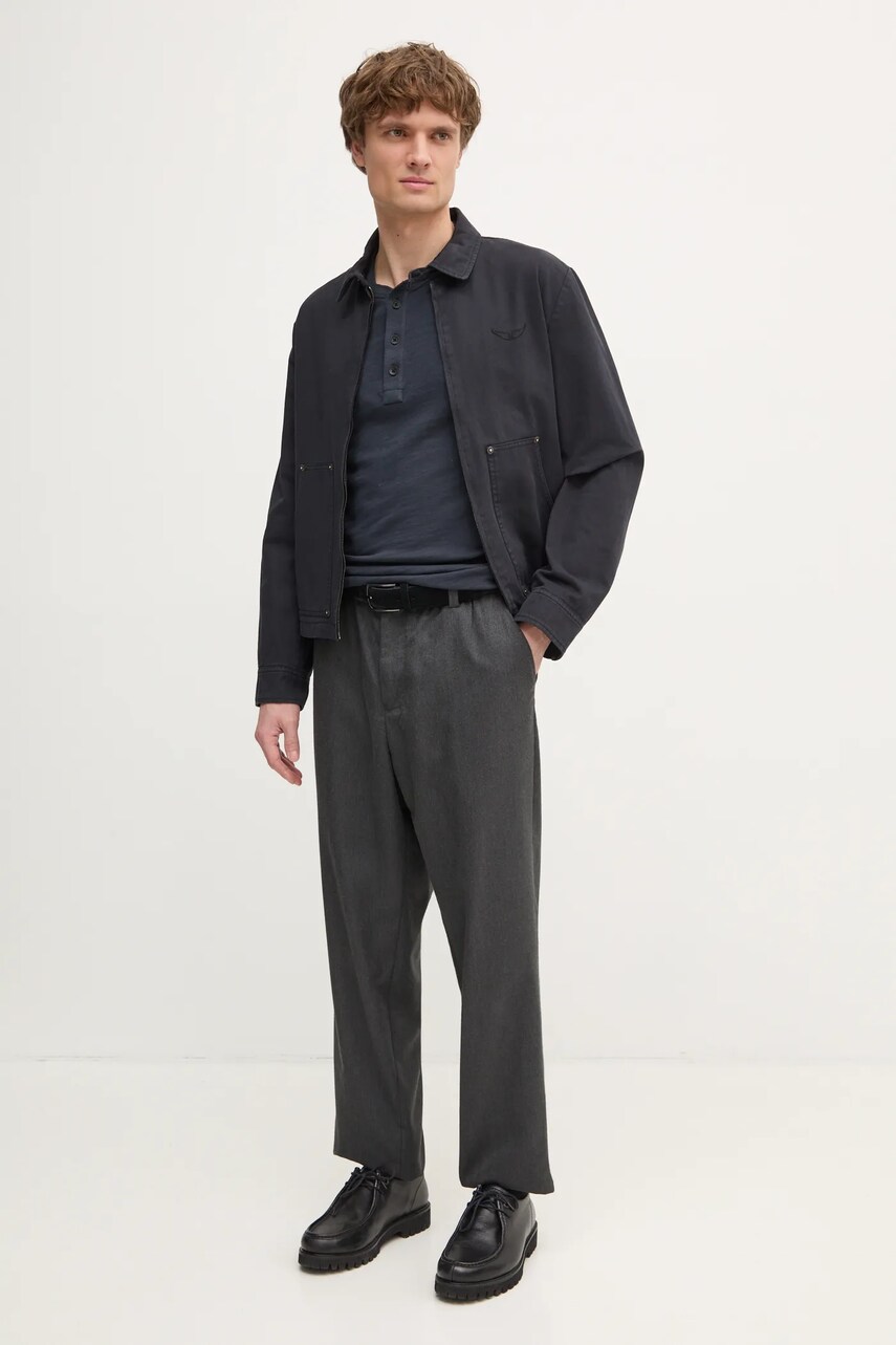 Бавовняна футболка Rag & Bone чоловіча колір синій однотонна M000T906G