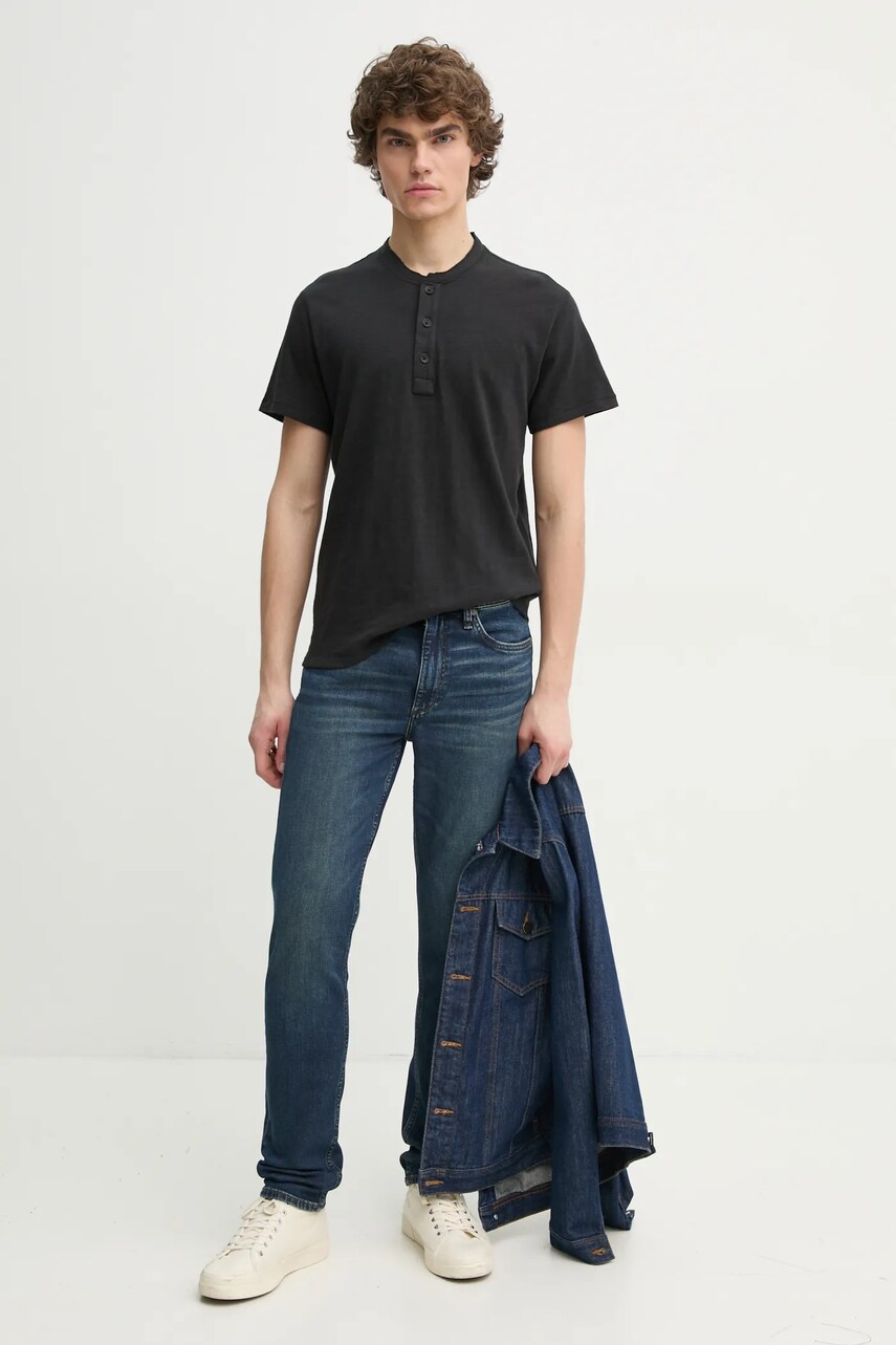 Бавовняна футболка Rag & Bone чоловіча колір чорний однотонна M000T906G