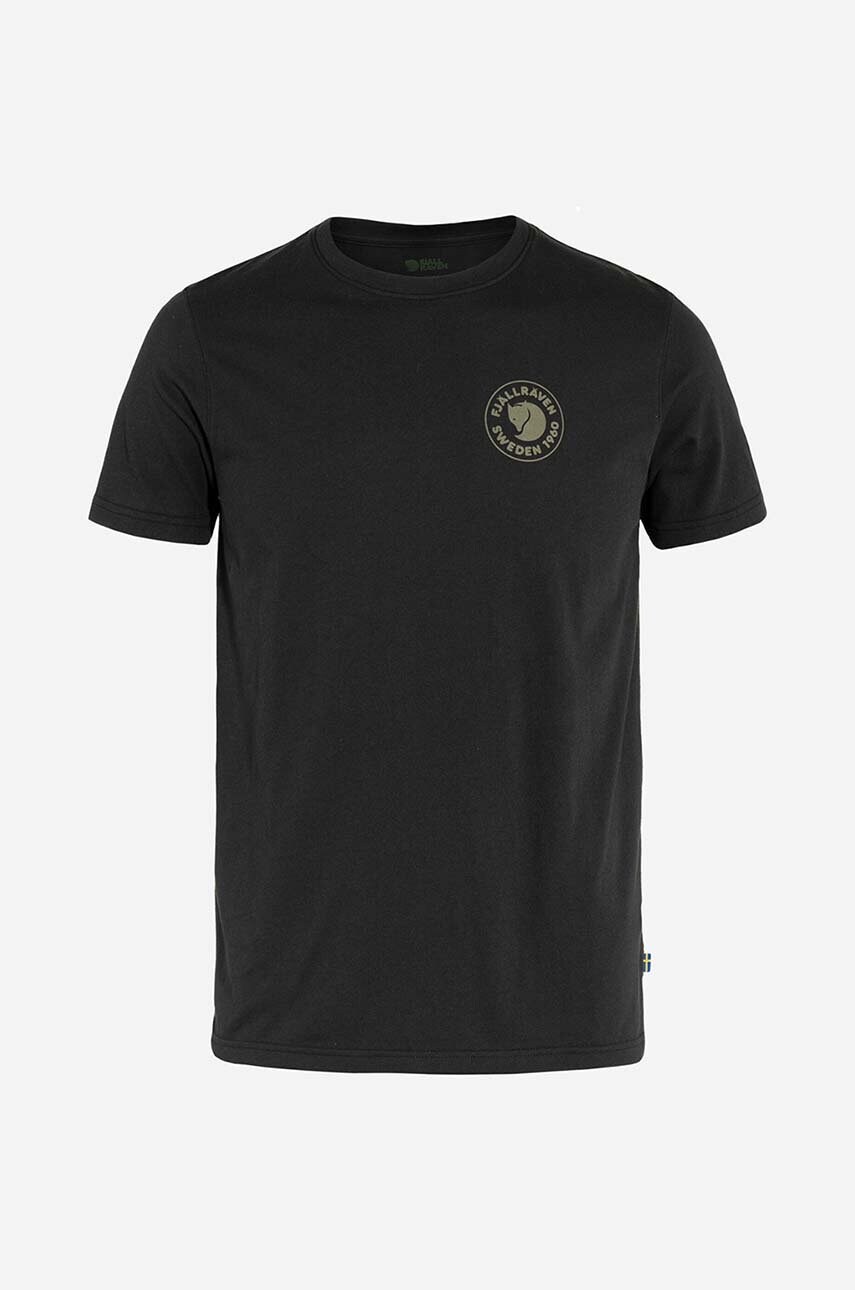 Футболка Fjallraven 1960 Logo колір чорний з аплікацією F87313.550-550