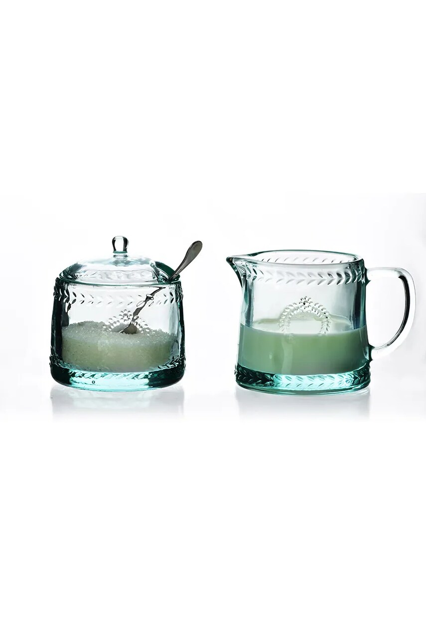 Цукорниця та вершківник Affek Design Ecila Light 300 ml колір бірюзовий 0