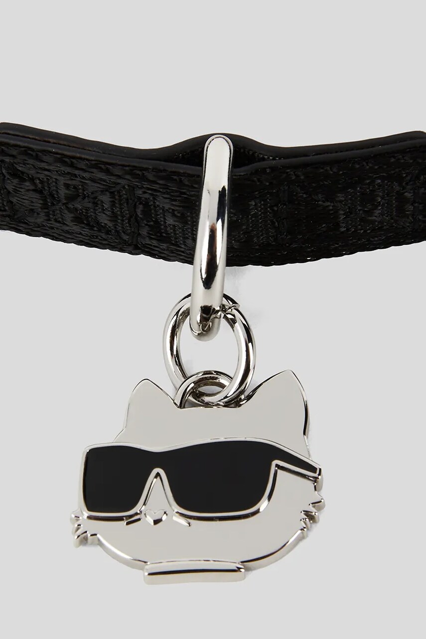 Нашийник для собаки Karl Lagerfeld Ikon колір чорний A1W42051