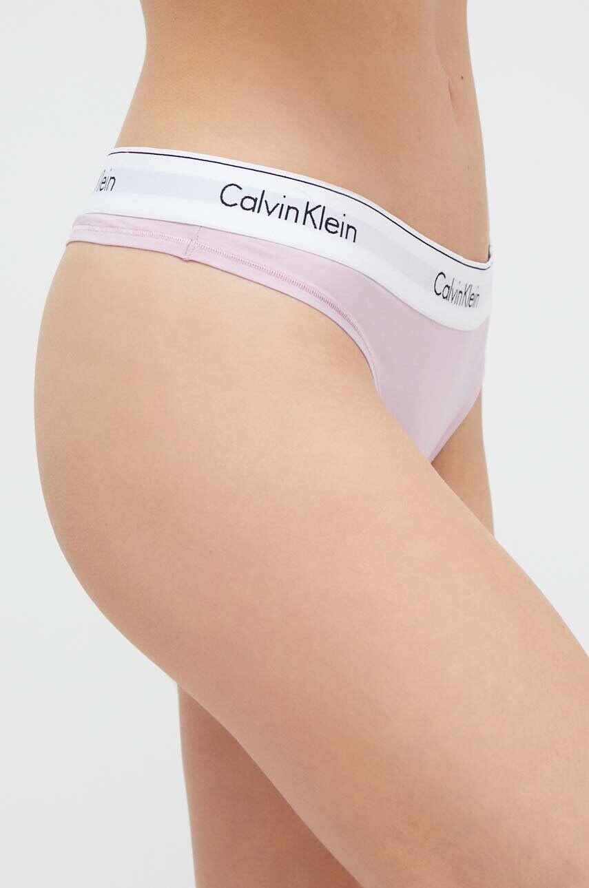 Стринги Calvin Klein Underwear колір фіолетовий 0000F3786E